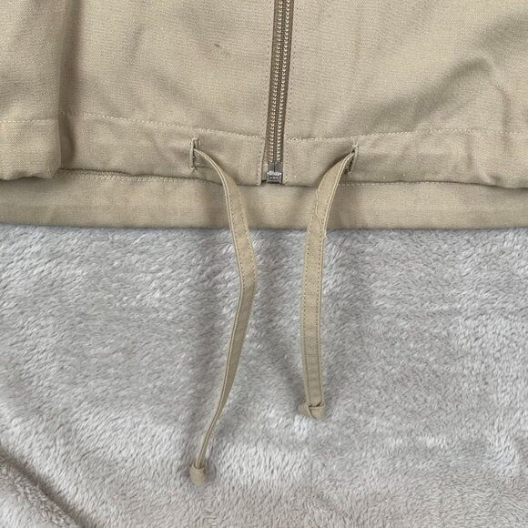 Bonworth Womens Jacket Large Beige Lightweight Full Zip Collared Floral Casual - Picture 8 of 10